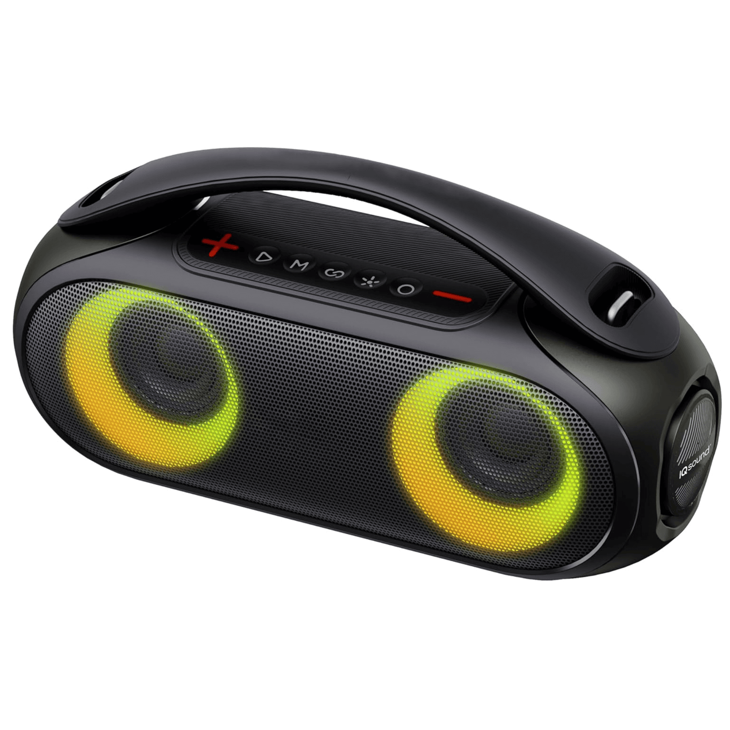 Supersonic Portable Water-Resistant BT Speaker with RGB Light Panel