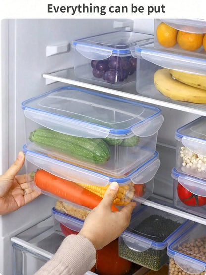 Sealed rectangular refrigerator storage box with lid Plastic crisper