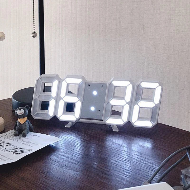 Simple Fashion Electronic Clock 3D Luminous Digital Clock