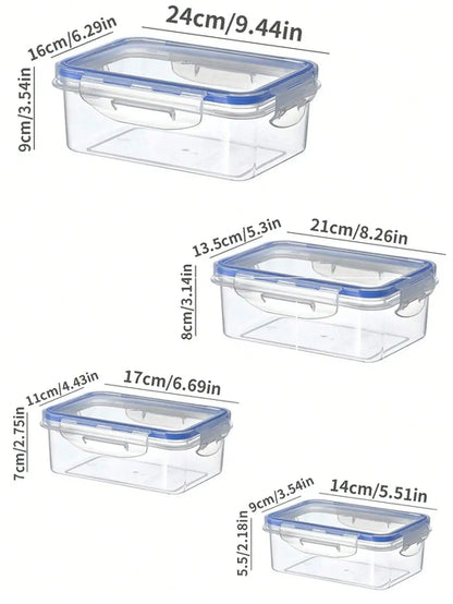 Sealed rectangular refrigerator storage box with lid Plastic crisper